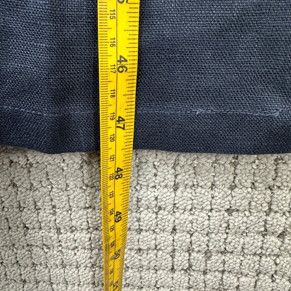 Tuckernuck Designer Dress Womens M Navy 3/4 Sleeve Linen Embroidered Hartman NWT - Picture 11 of 16